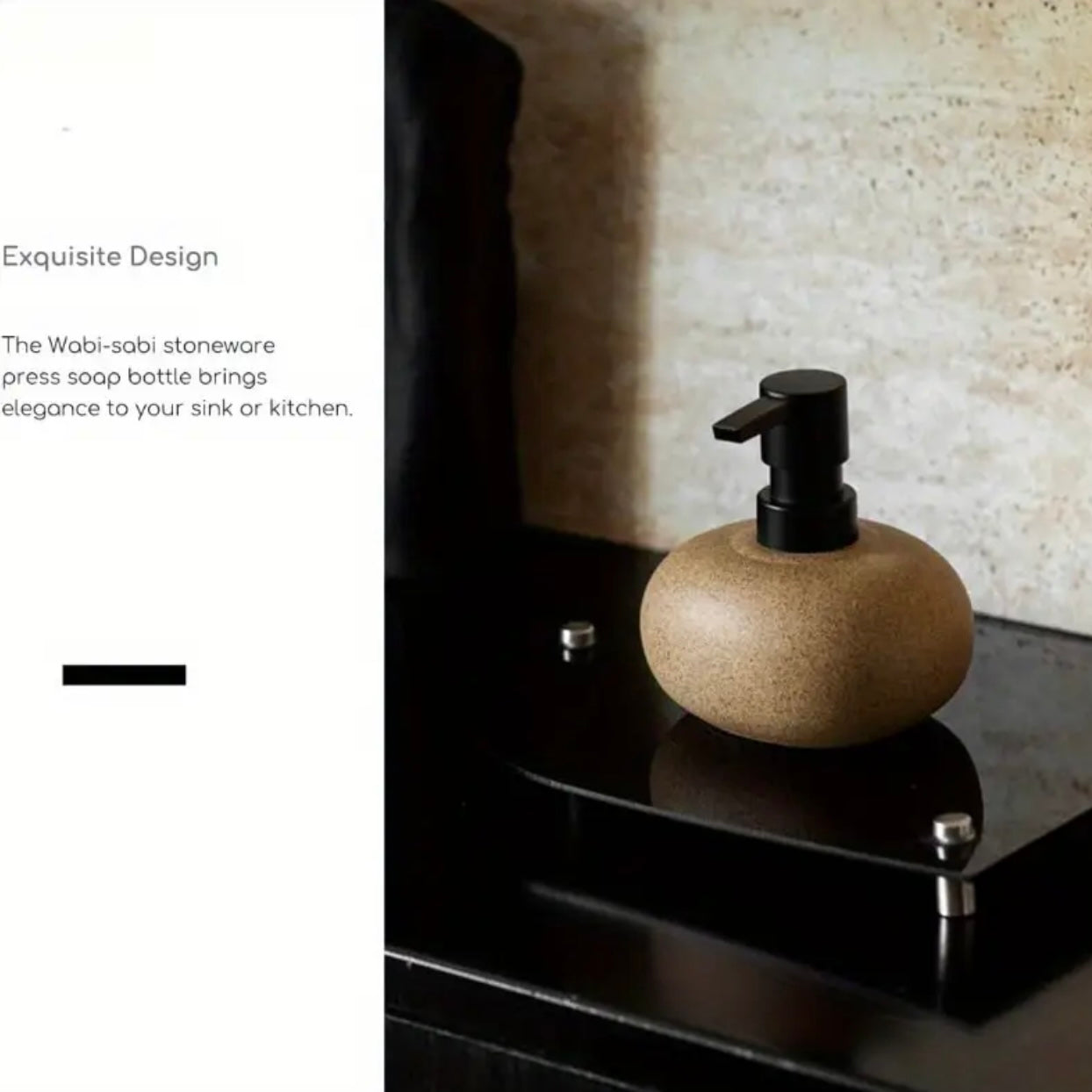 Zenora Wabi-Sabi Ceramic Soap Dispenser