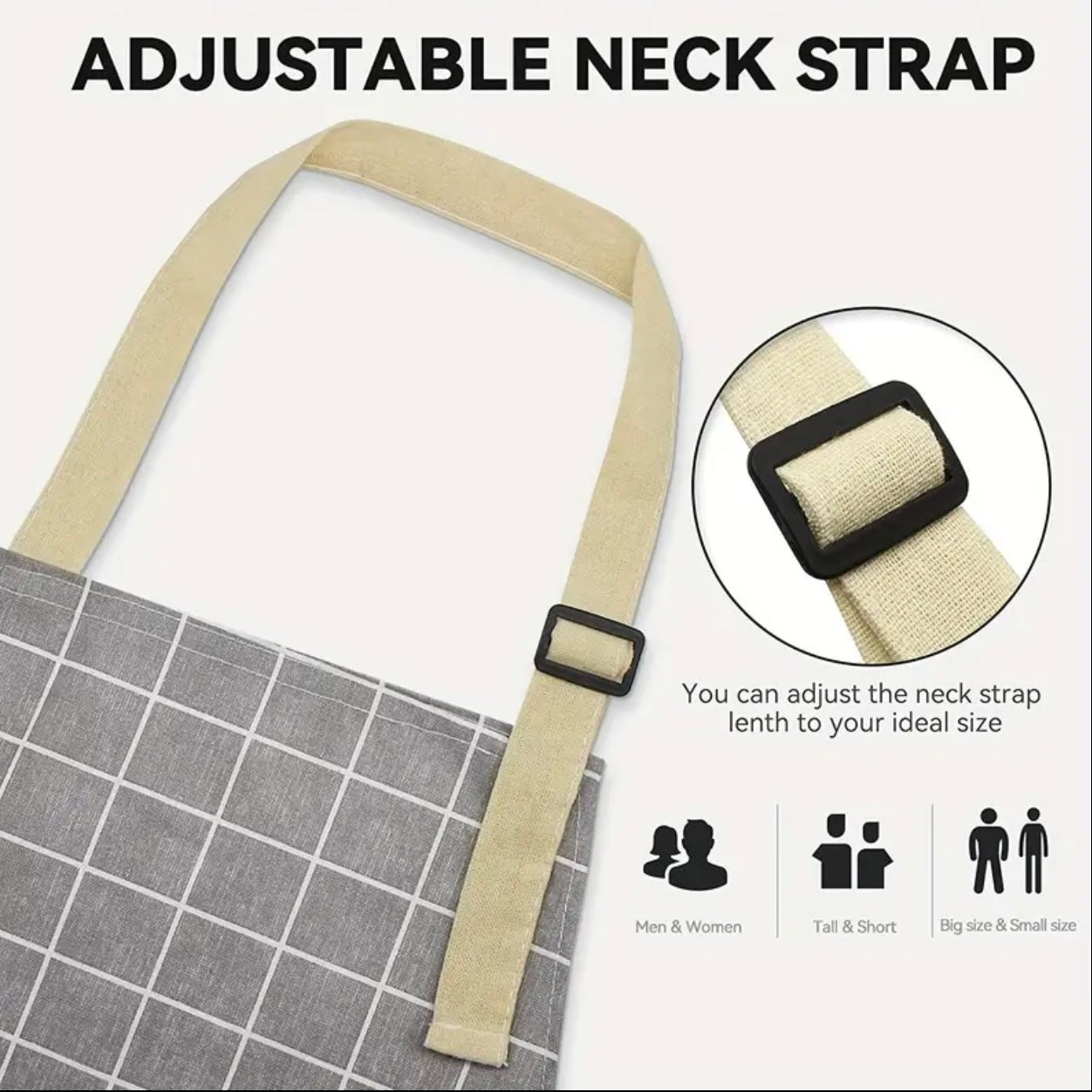 Zenora 2-Piece Heavy Duty Kitchen Chef Apron Set