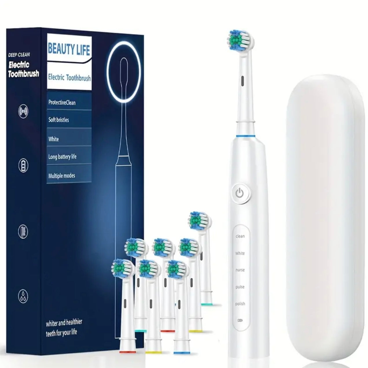 Zenora 8-Head Rotating Electric Toothbrus
