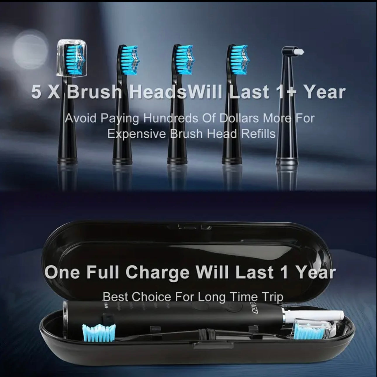 Zenora Sonic Electric Toothbrush for Men