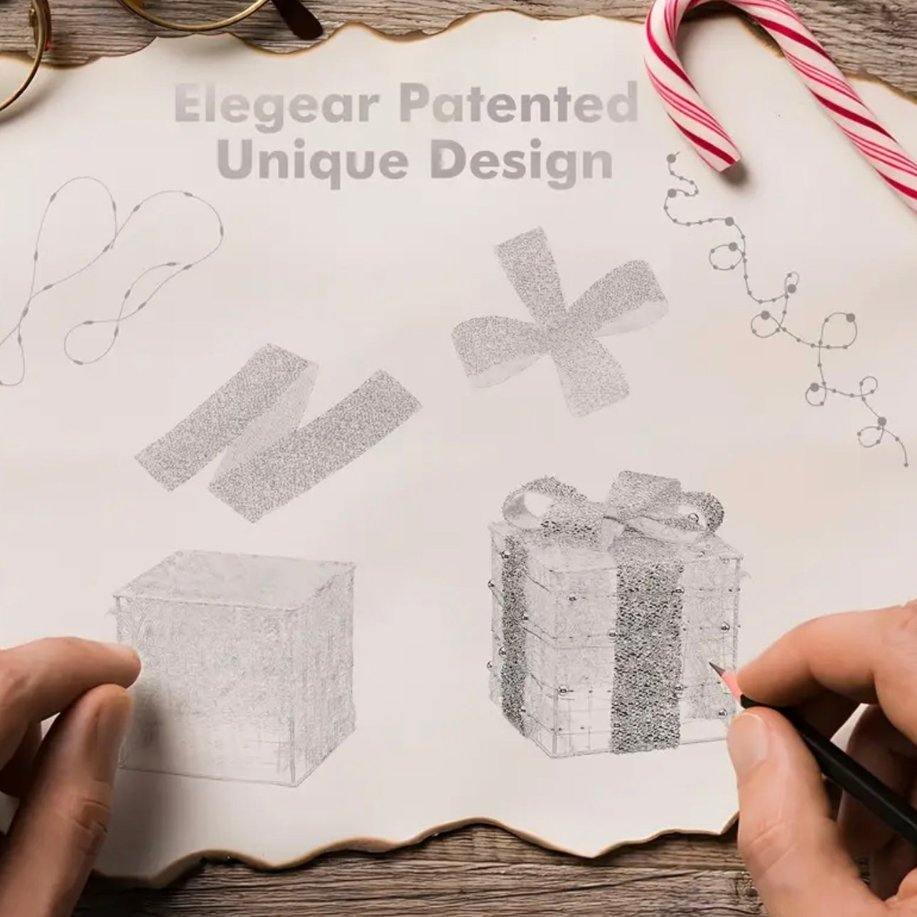 Zenora Set of 3 Light-Up Christmas Gift Boxes