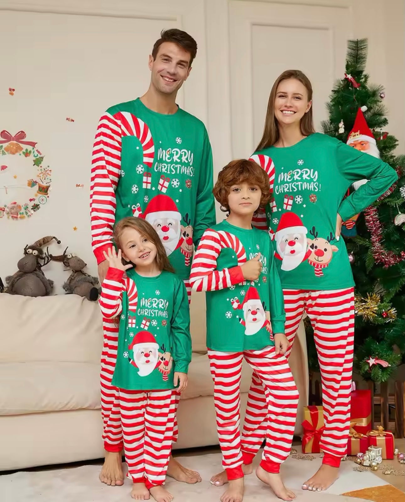 Zenora 2025 Christmas Family Matching Pajama Set (Adults, Kids, Baby & Dog)