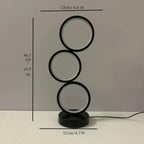 Zenora Three-Ring Multi-Room Modern LED Table Lamp