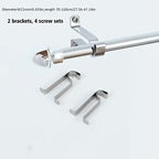 Zenora Adjustable Metal Curtain Rod with Perforated Track