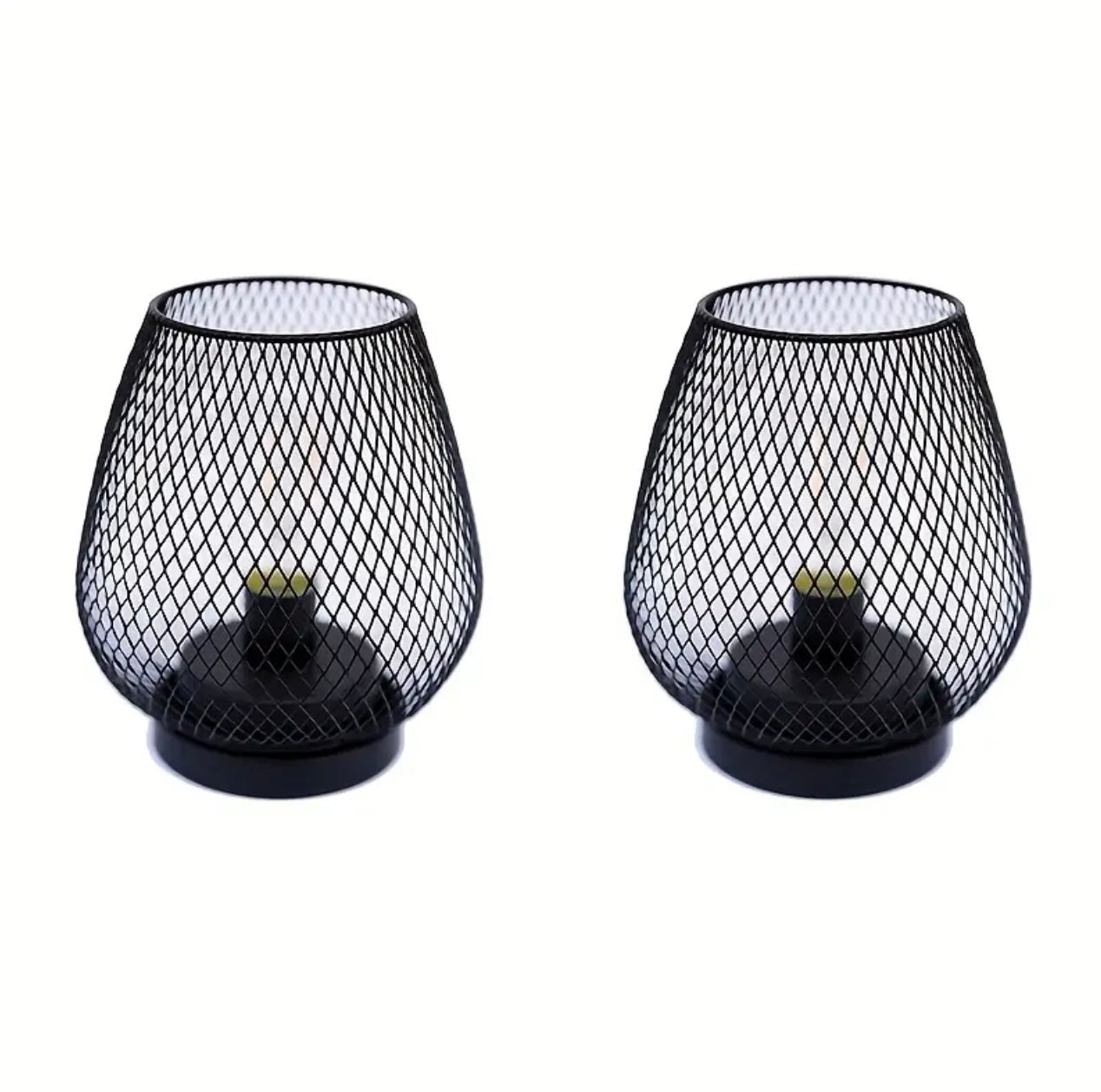 Zenora Metal Cage LED Lantern