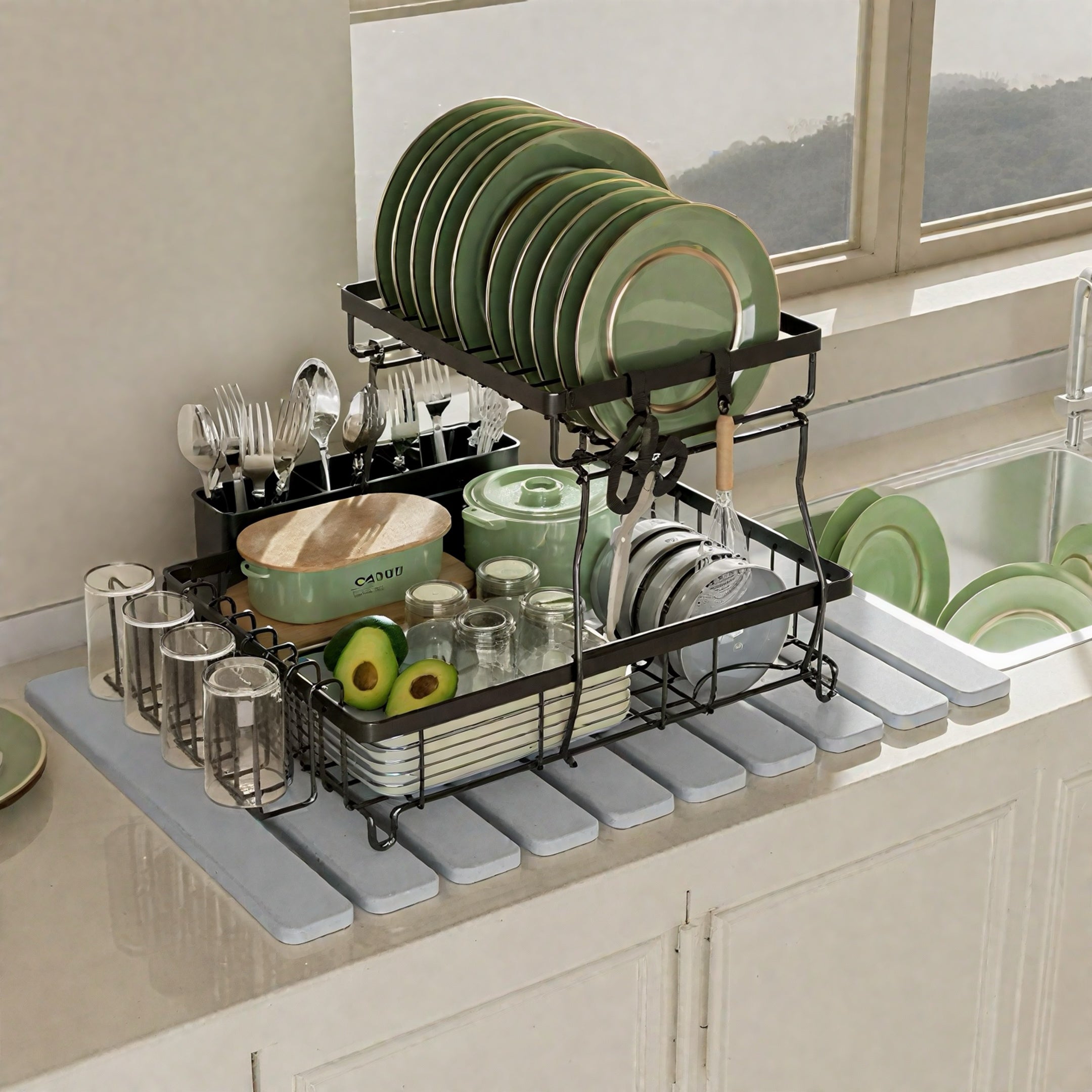 Zenora Foldable Kitchen Stone Matt