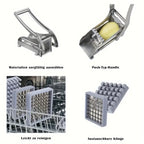 Zenora Stainless Steel Vegetable & French Fry Cutter