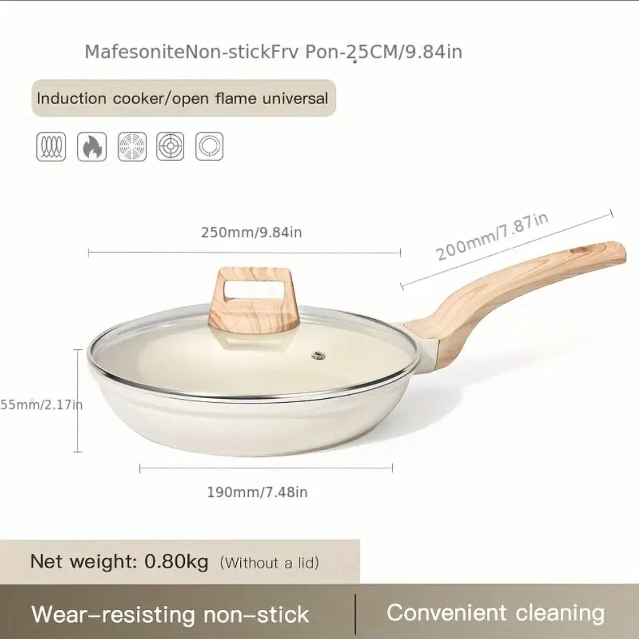 Zenora 11-Piece Stone Non-Stick Cookware Set