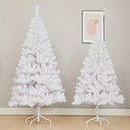 Zenora White Artificial Christmas Tree with Metal Stand