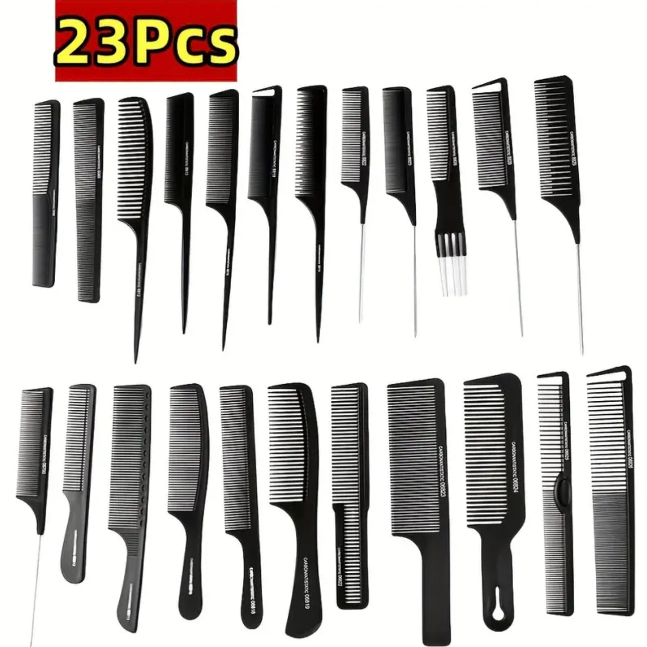 Zenora 23-Piece Professional Barber Comb Set