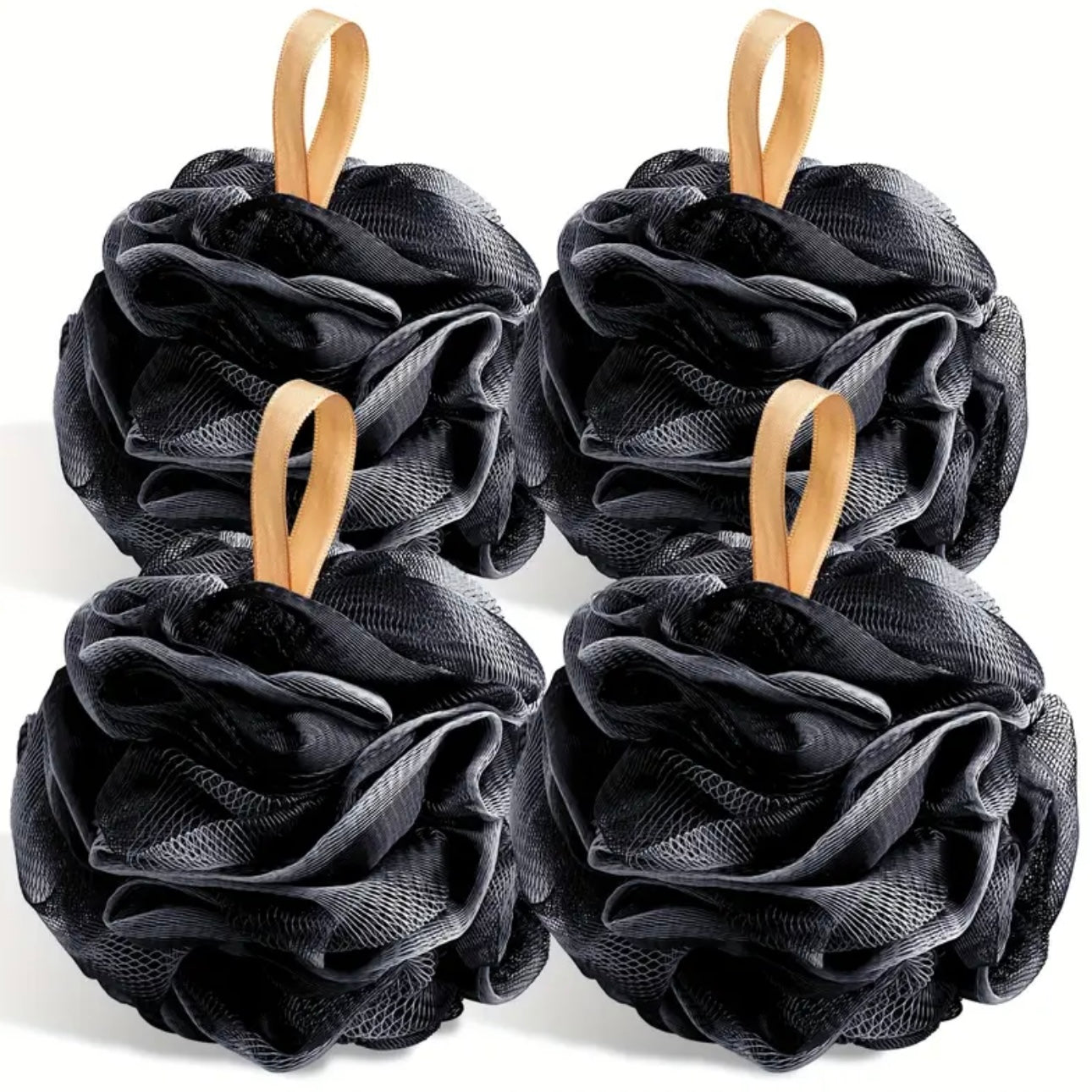 Zenora 4pcs Soft Exfoliating Bath Sponge Set