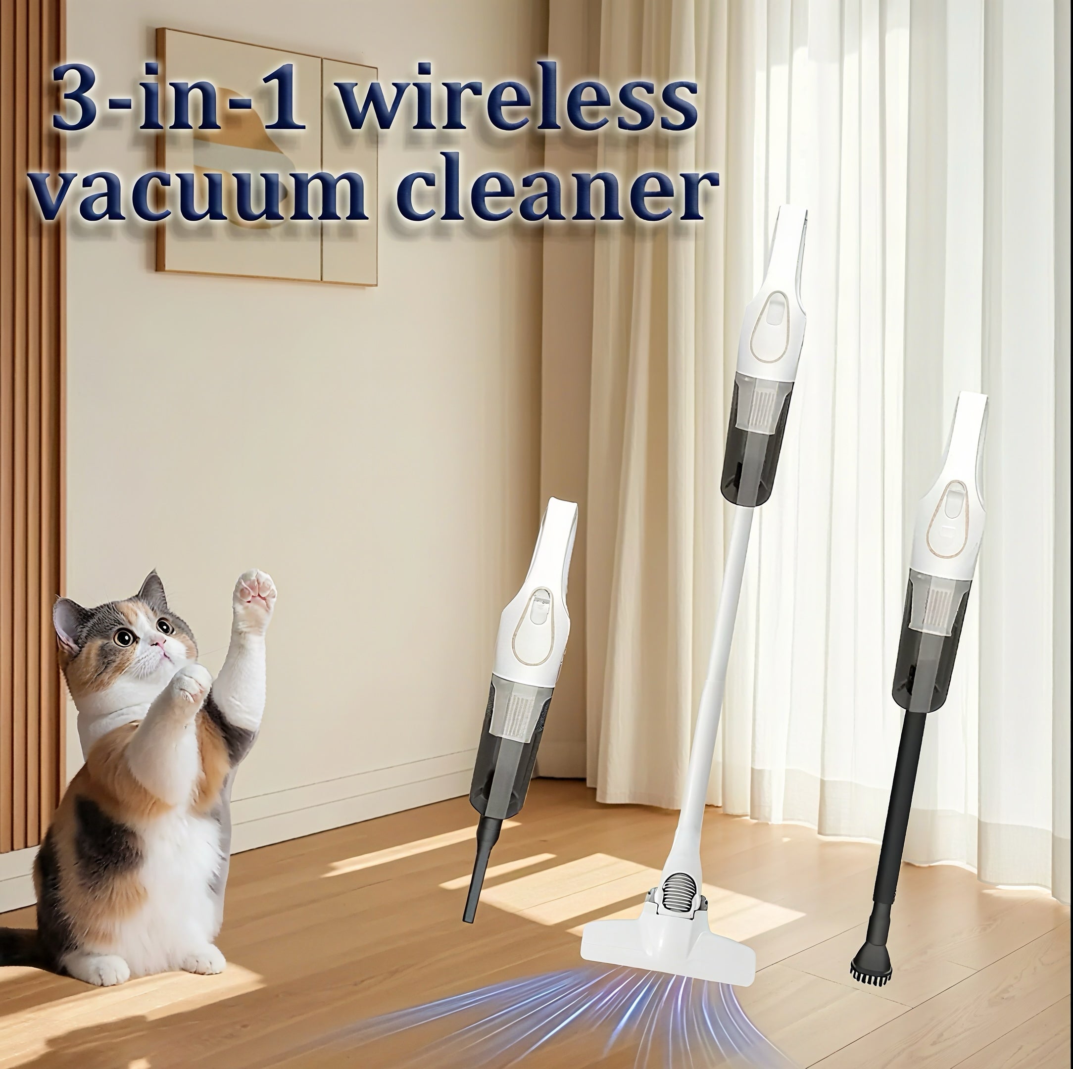 Zenora 3-in-1 Cordless Vacuum Cleaner