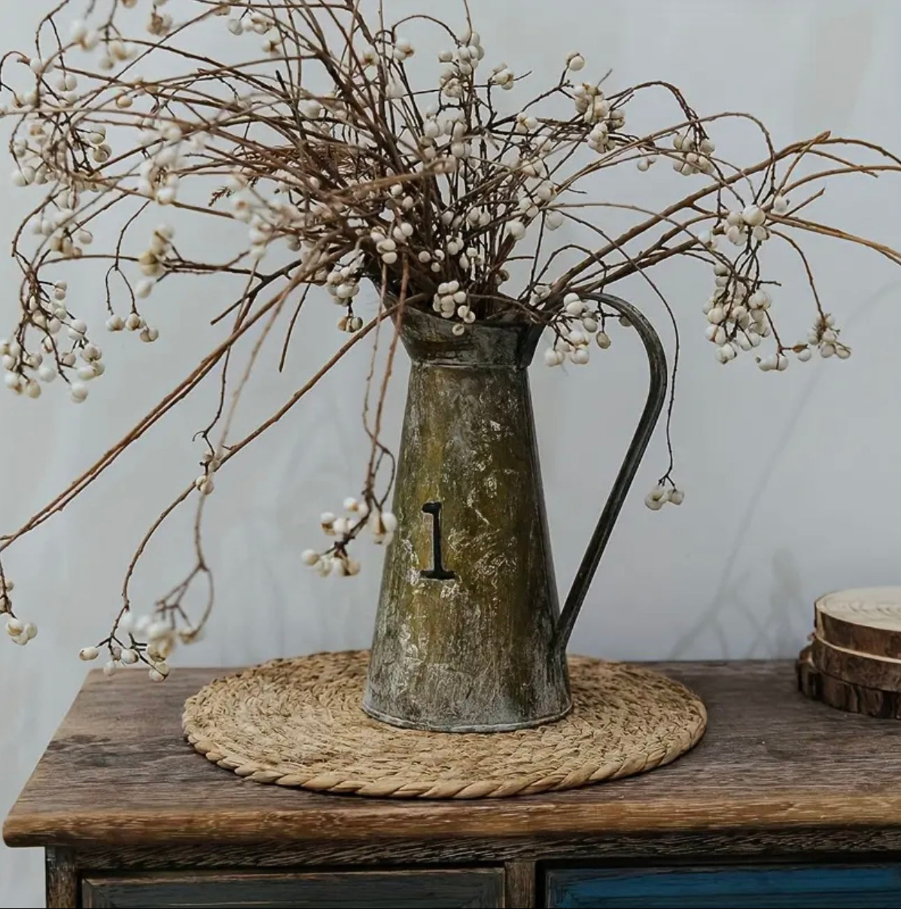 Zenora 10-Piece Natural Wheat Straw Placemat Set