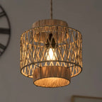 Zenora Chinese Retro Hand-Woven Paper Rope Chandelier Lampshade