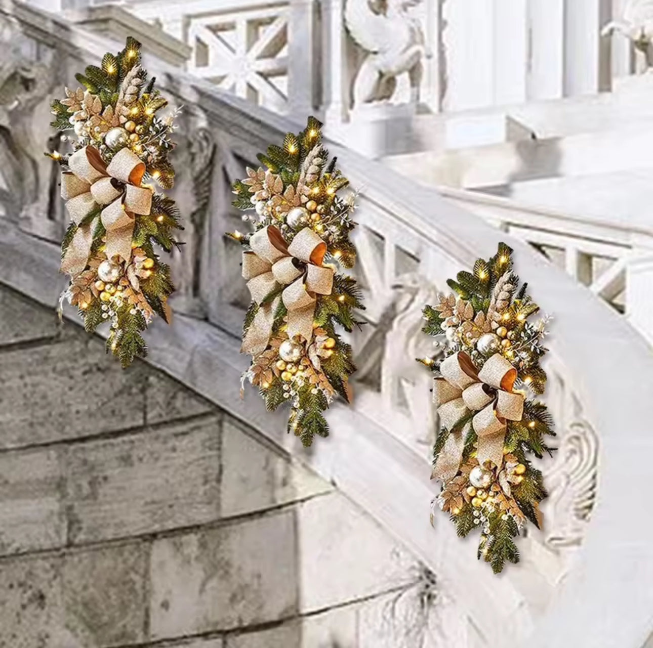 Zenora Prelit Christmas Garland & Wreath