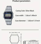 Casio Retro Square Digital Watch – A168 Series Vintage Quartz