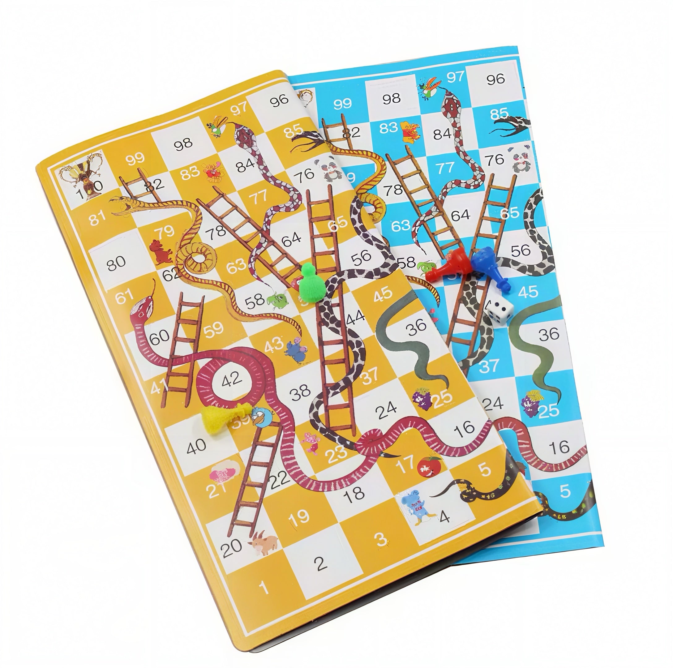 Zenora Snakes and Ladders & Ludo Board Game For Kids & Family Game Set