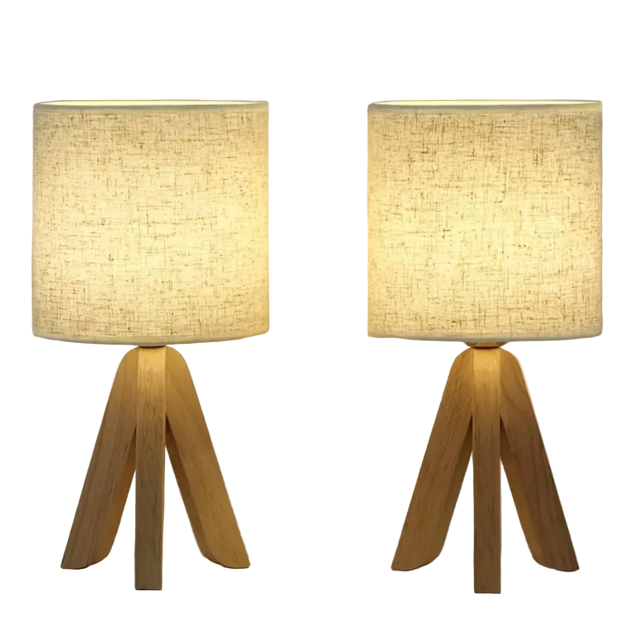 Zenora Charming Wooden Tripod Table Lamp
