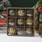 Zenora Gold Christmas Ball Ornament Set