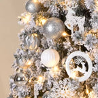 Zenora Luxury Encrypted Snowfall Christmas Tree with Decoration Package