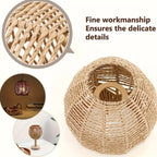 Bohemian Rattan Pendant Light Shade Set (2pcs)