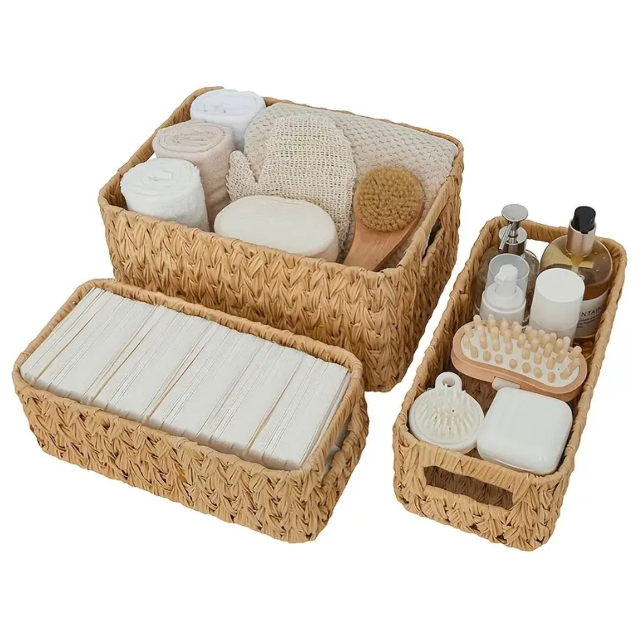 Zenora 3-Piece Woven Storage Basket Set