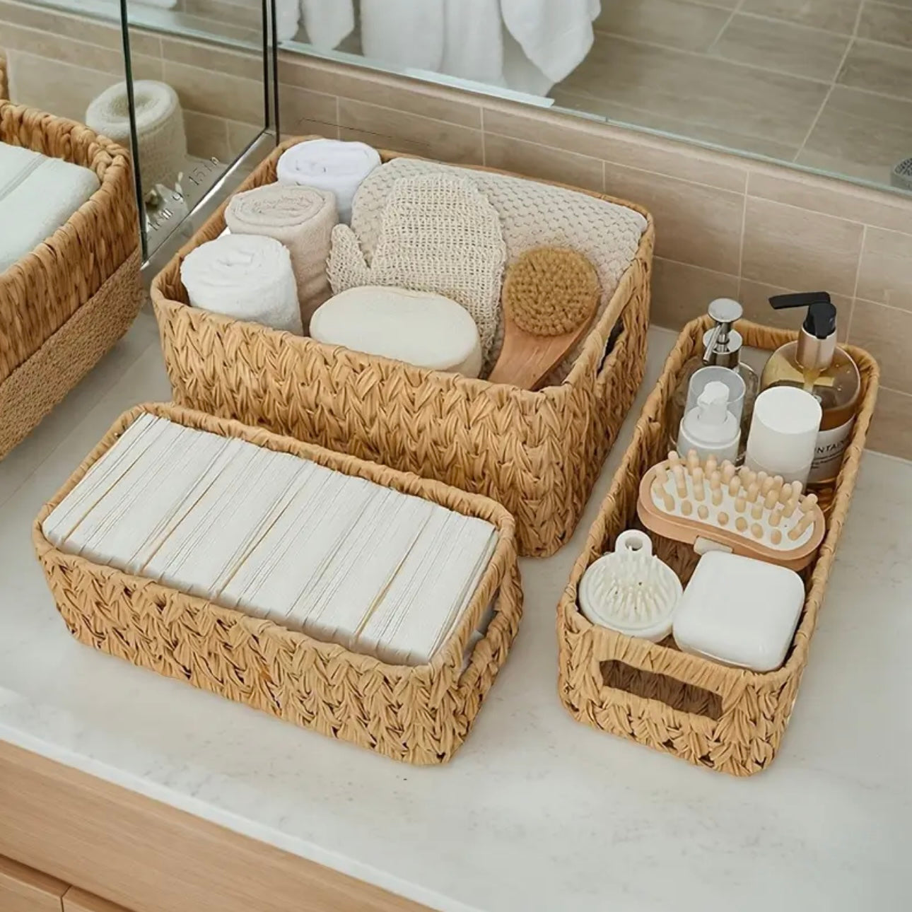 Zenora 3-Piece Woven Storage Basket Set