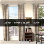 Zenora Adjustable Curtain Rod Bracket Set with Decorative Small Ball Finials