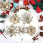 Zenora 21pcs Christmas Artificial Flower & Berry Bouquet Set