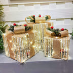 Zenora Christmas Glow Gift Box Set – 3 Piece Metal Light
