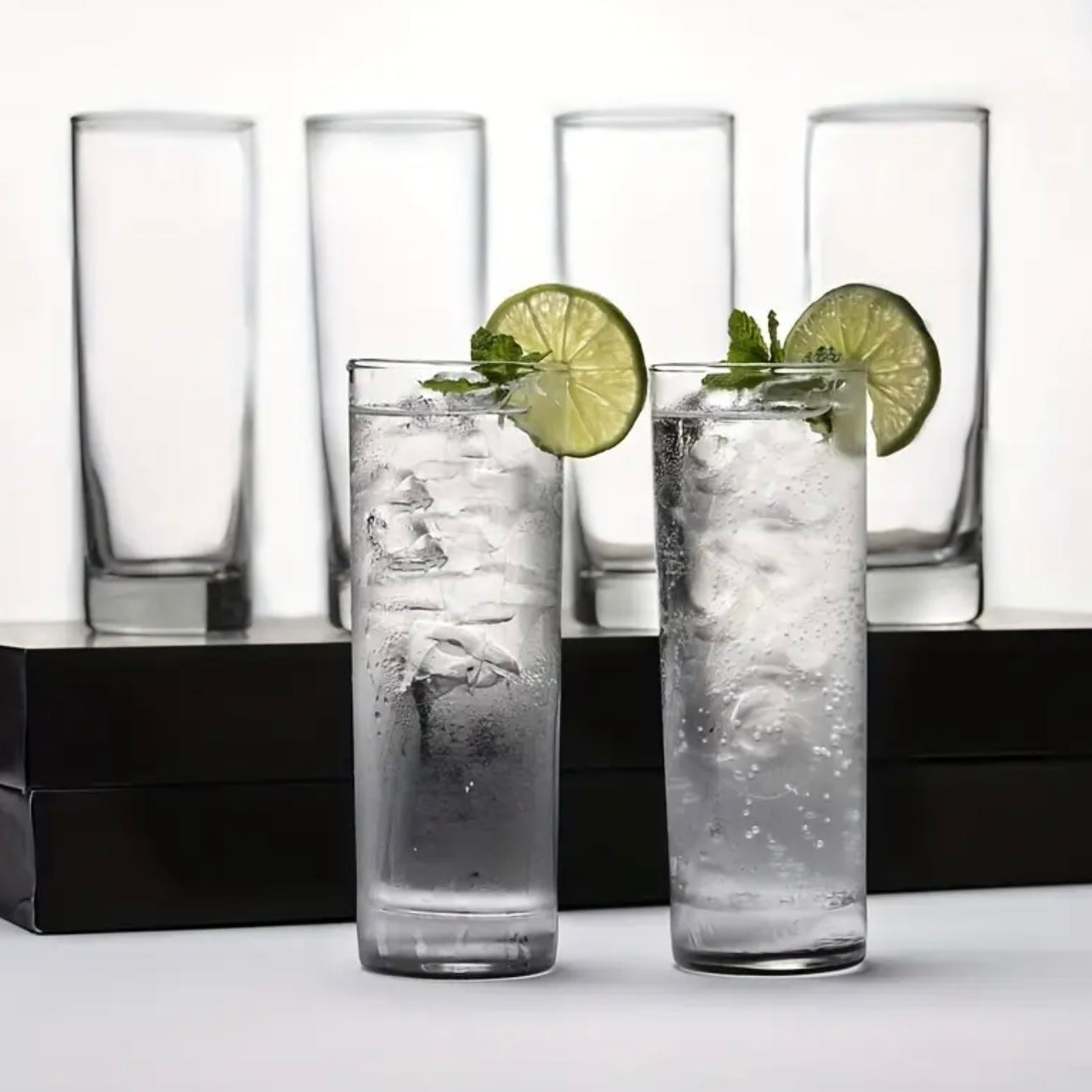 Zenora 6pcs Highball Elegant Tom Collins Glass Set