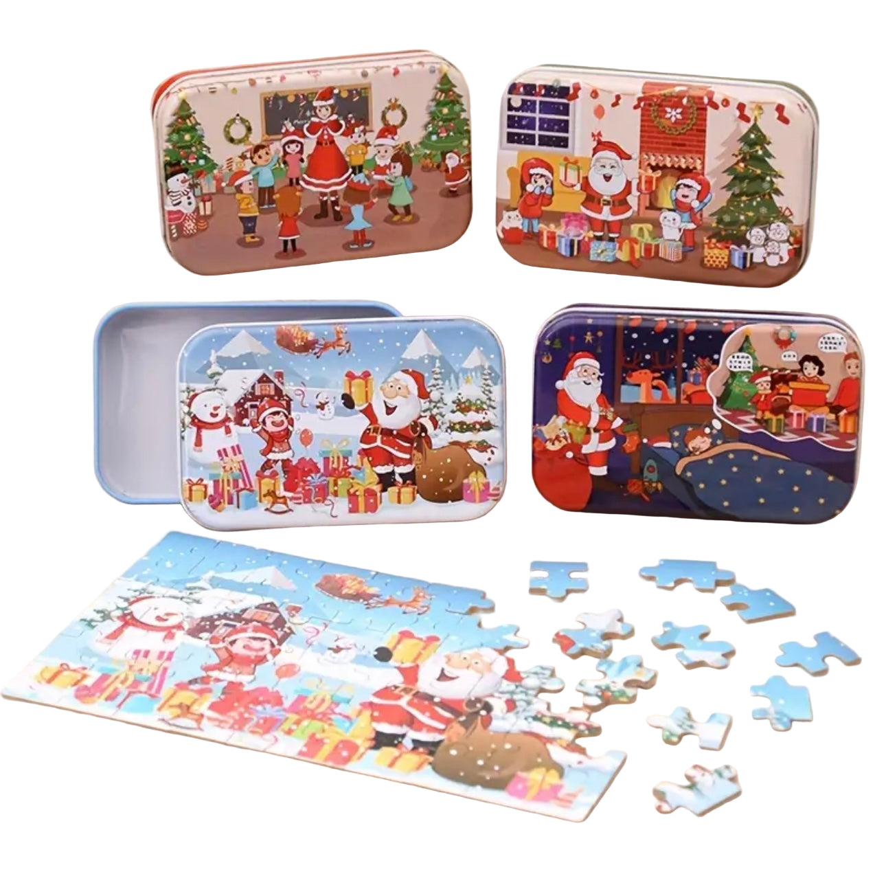 Zenora Christmas Wooden Santa Puzzle
