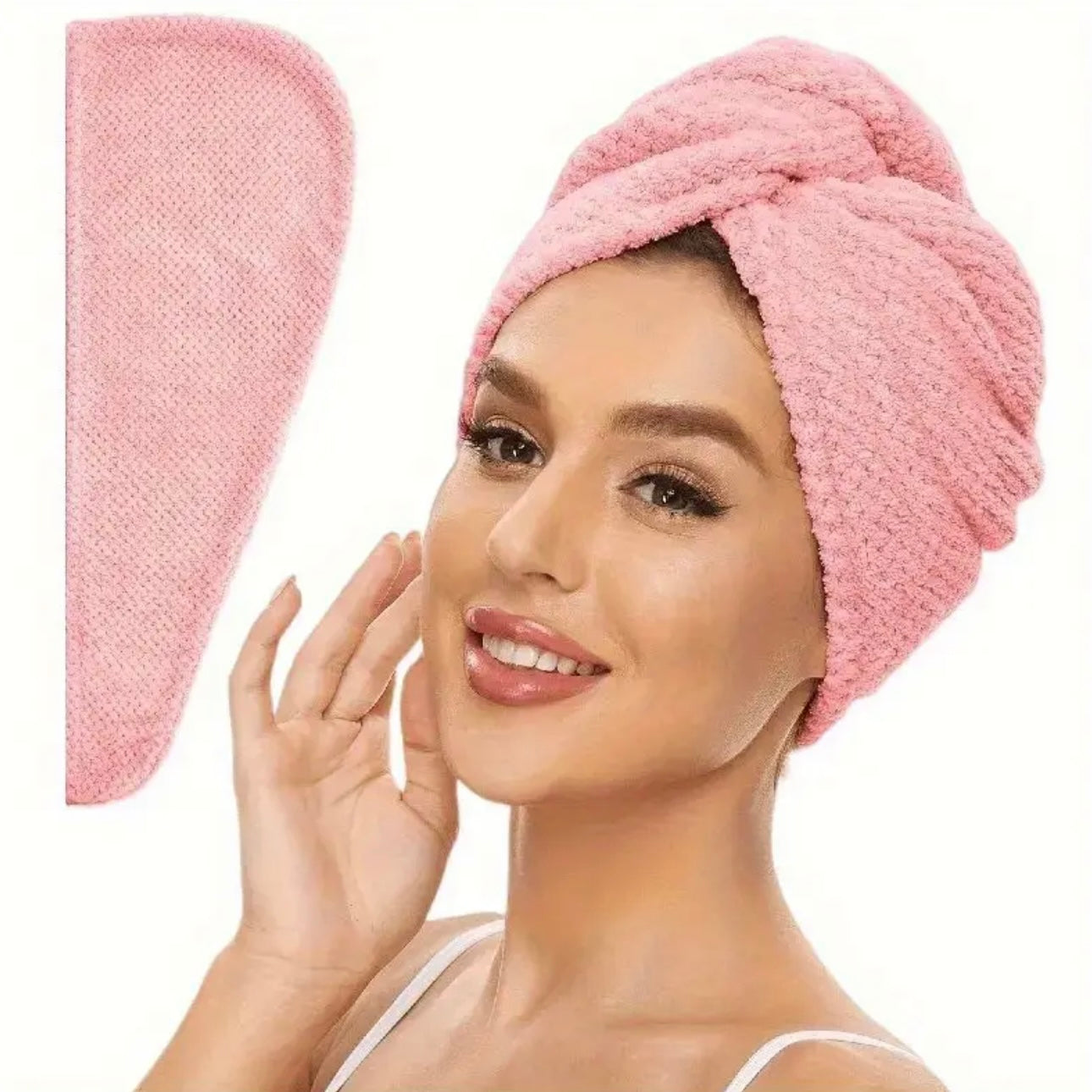 Zenora 2-Pack Super Absorbent Microfiber Hair Towels