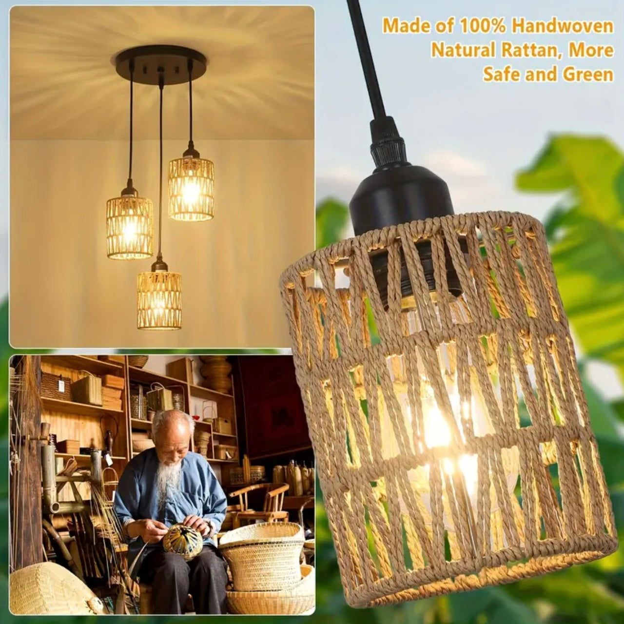 Zenora Bohemian Farmhouse Industrial Chic Pendant Light