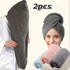 Zenora 2-Pack Super Absorbent Microfiber Hair Towels