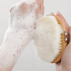 Zenora 2pcs Natural Wooden Bath Brush Set