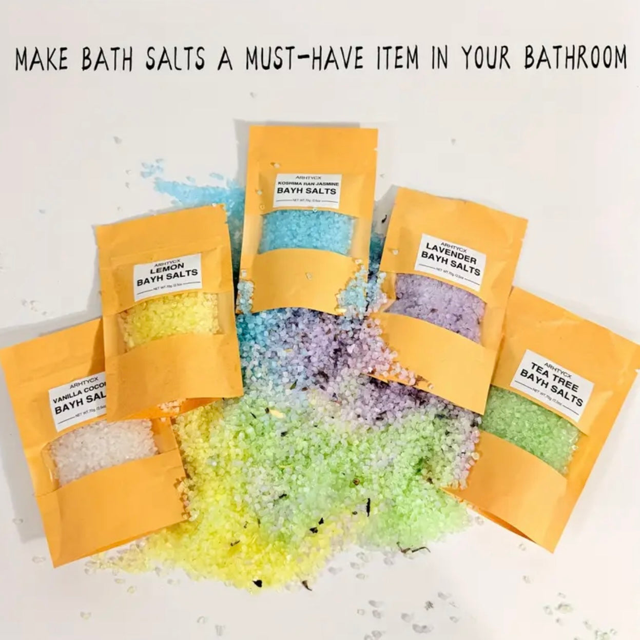 Zenora 5-Pack Spa Bath Salt Set