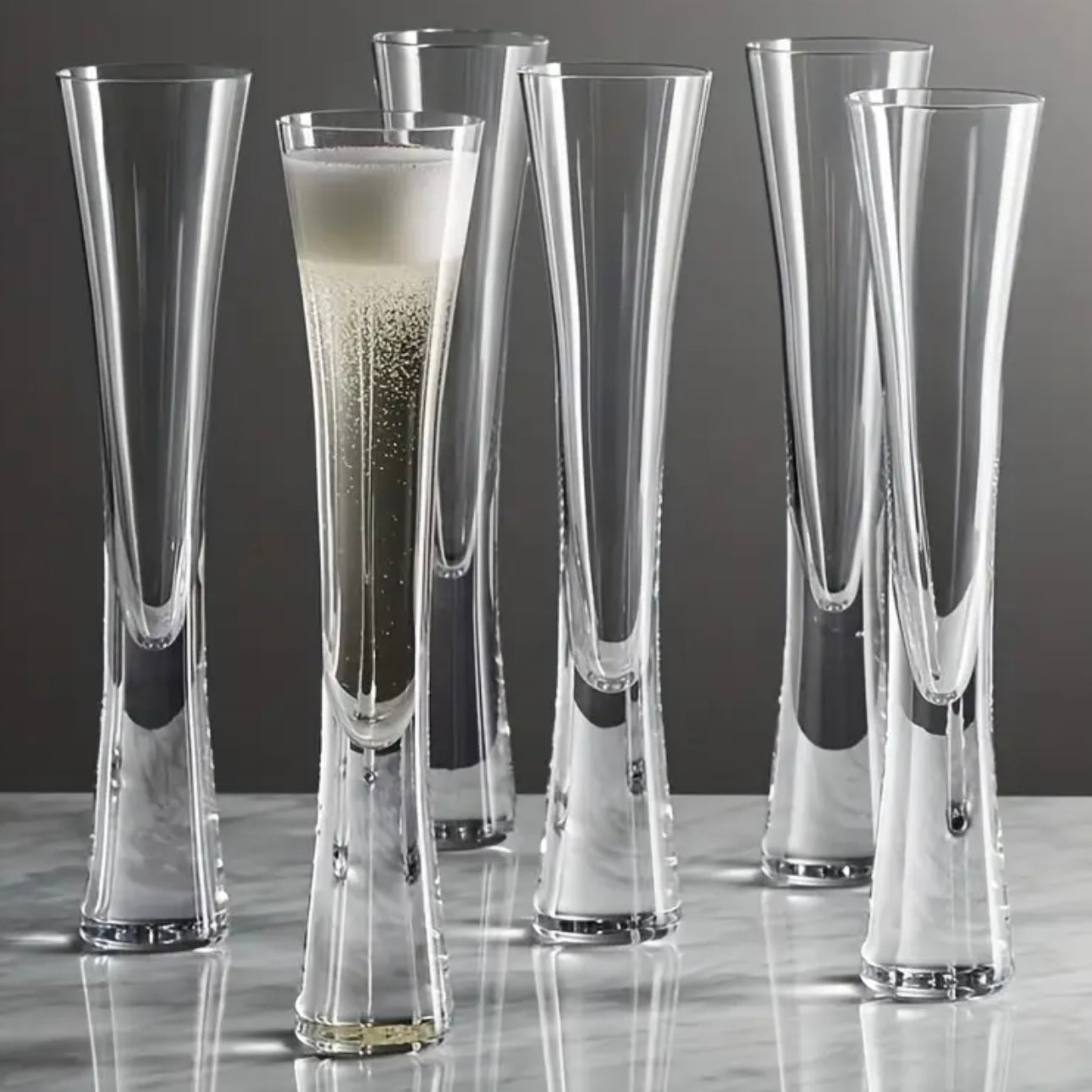 Zenora Ereganto 6pcs Champagne Flutes