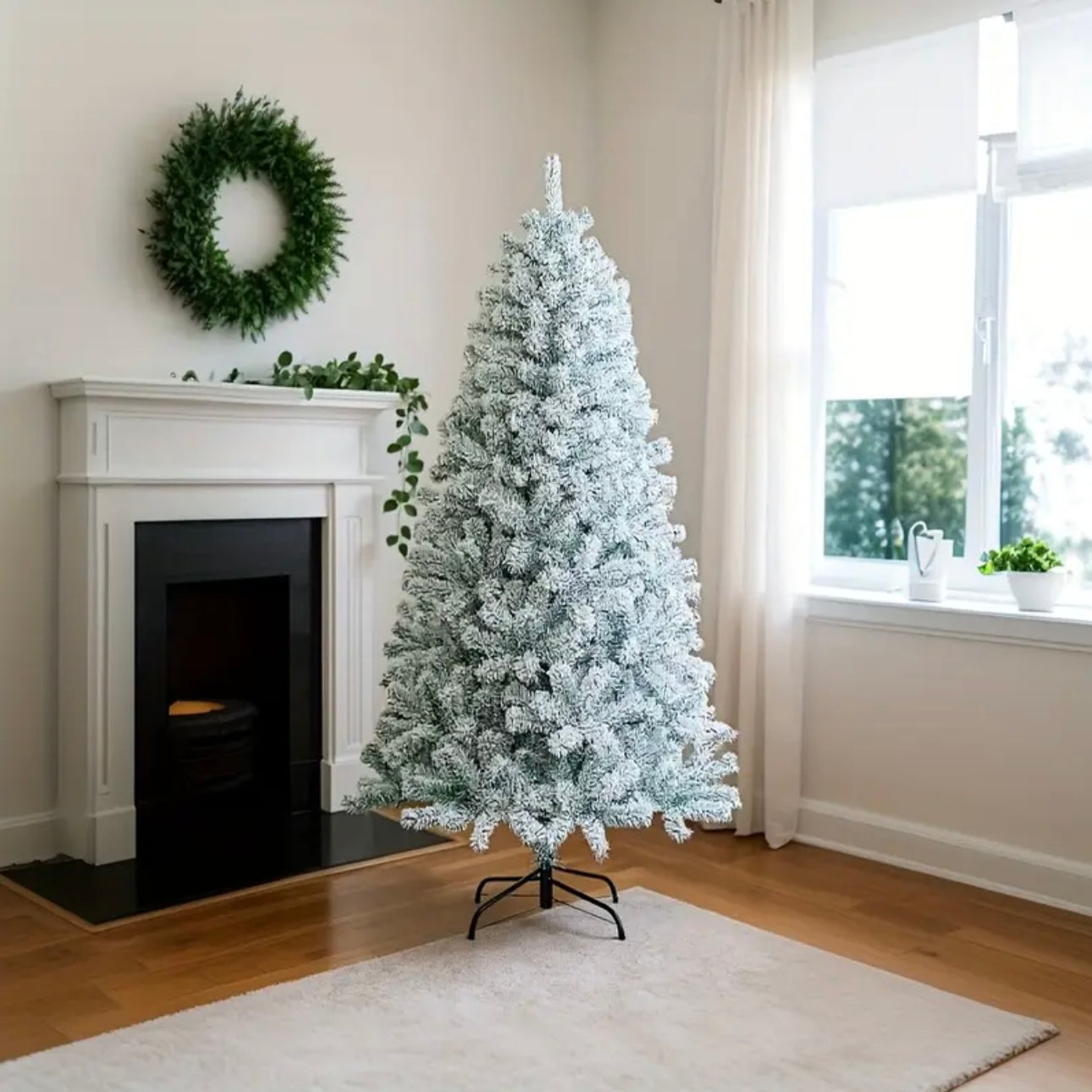 Zenora Snow-Flocked Artificial Christmas Tree