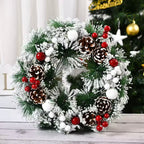 Zenora Snowy Christmas Wreath
