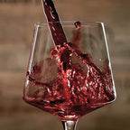 Zenora Large Burgundy Wine Glasses