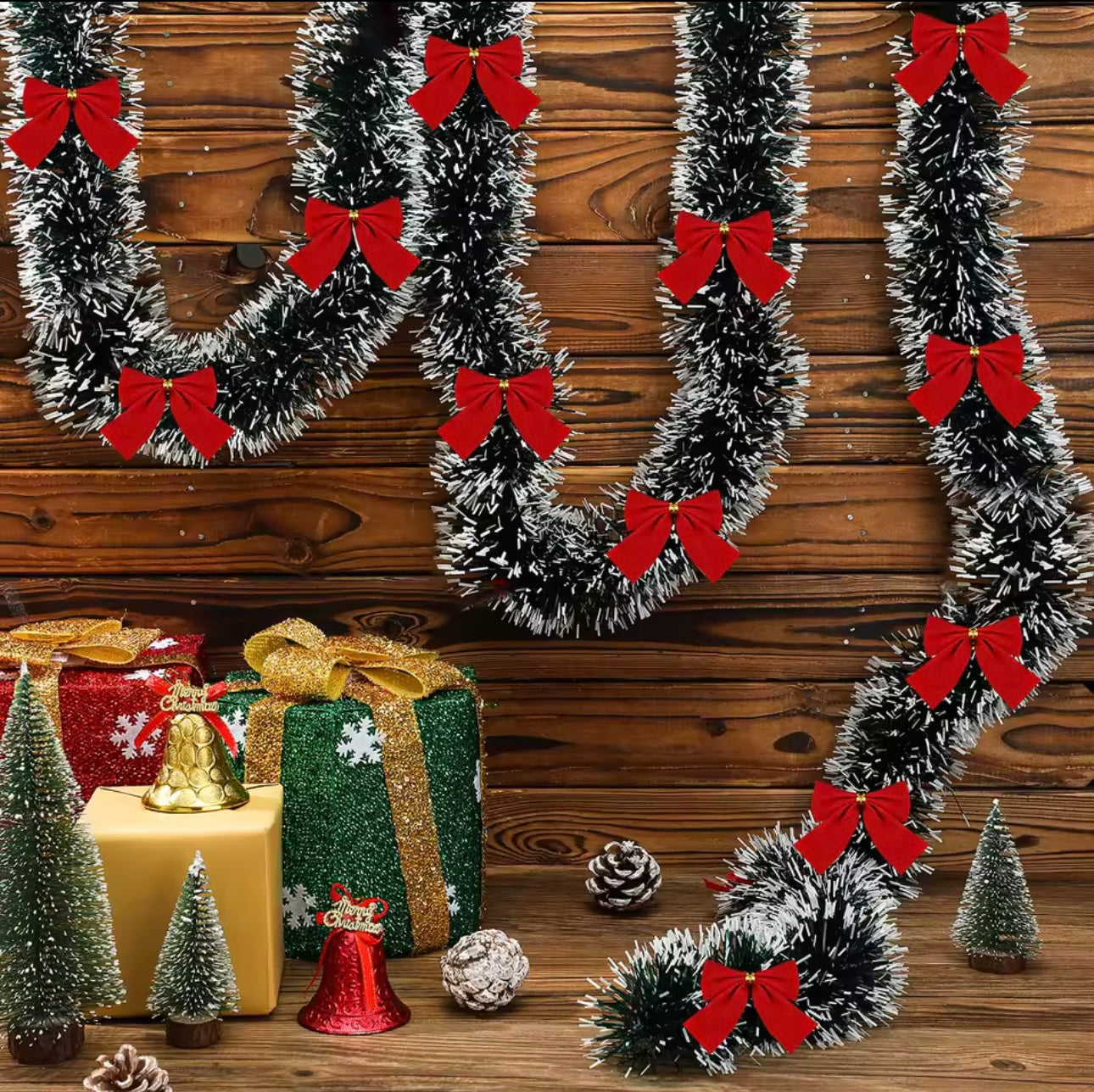 Zenora Artificial Christmas Garland with Bowknot