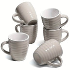 Zenora 6pcs Ceramic Coffee Mug Set