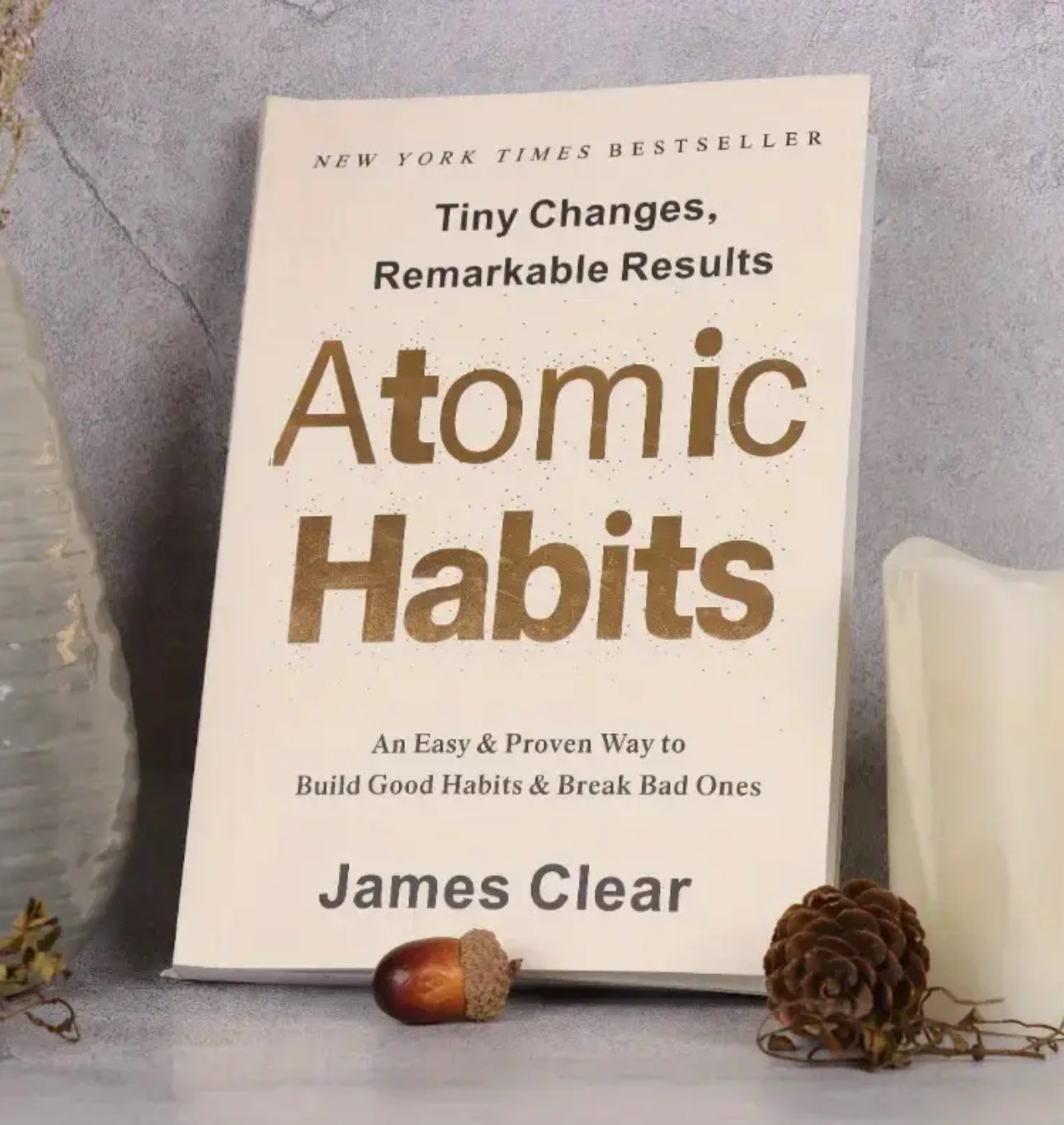 Atomic Habits by James Clear – Minimalist Hardcover Edition