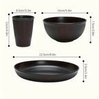 Zenora 18-Piece Durable Reusable Tableware Set