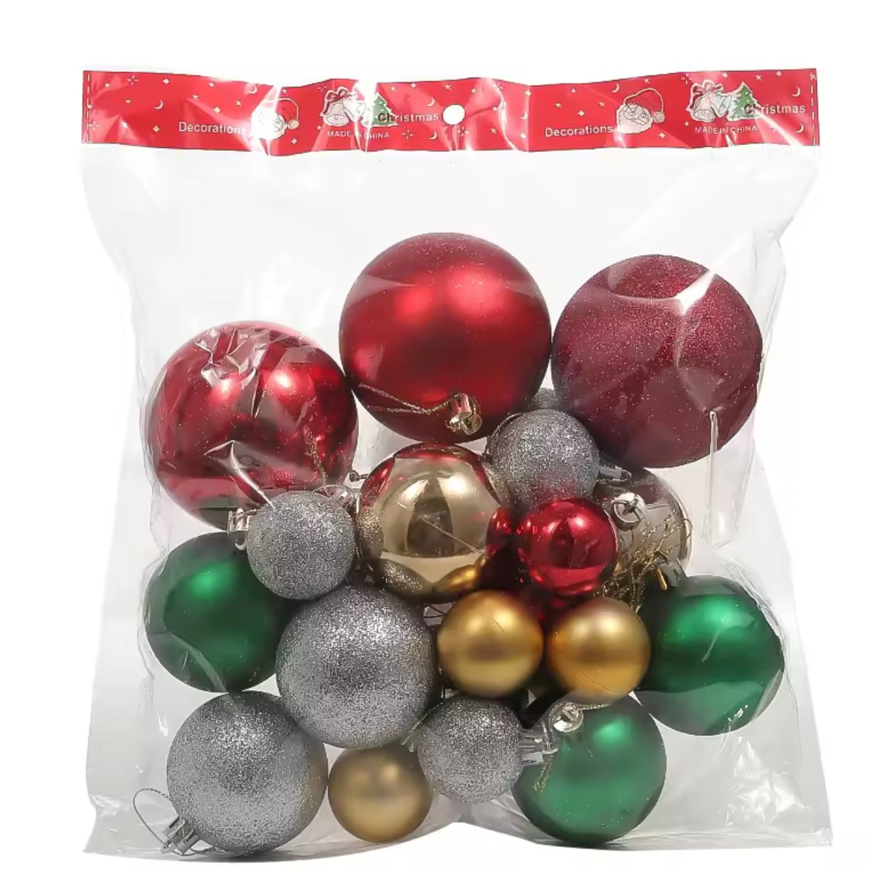 Zenora 24pcs Christmas Ball Hanging Ornaments