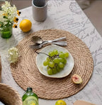 Zenora 10-Piece Natural Wheat Straw Placemat Set