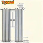 Zenora Faux Natural Linen Curtain