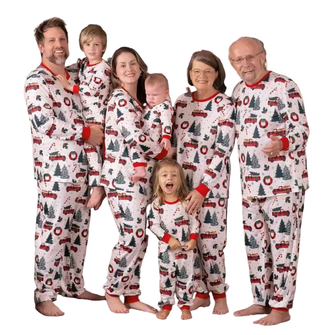 Zenora Christmas Family Matching Pajama Set (Adults, Kids, Baby & Dog)