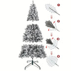 Zenora Snow-Flocked Artificial Christmas Tree